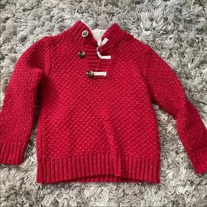 Cat and Jack boys size 5T pullover sweater Red